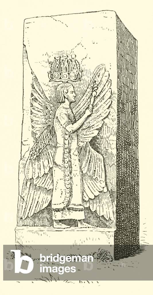 Cyrus the Great as a god (engraving)