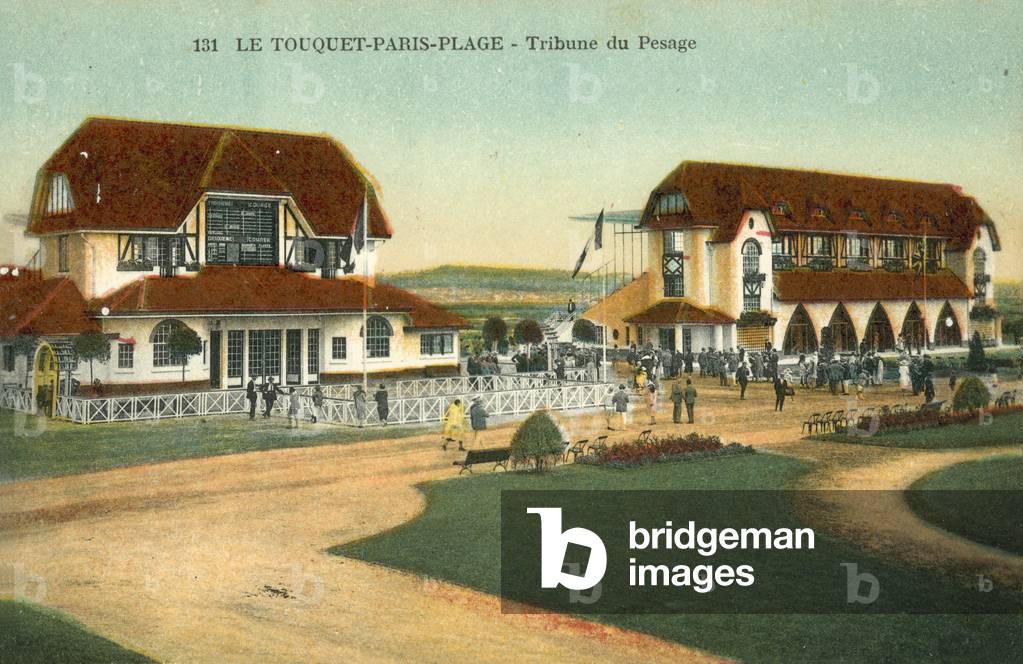 Le Touquet-Paris-Plage, Tribune Du Pesage (colour photo)