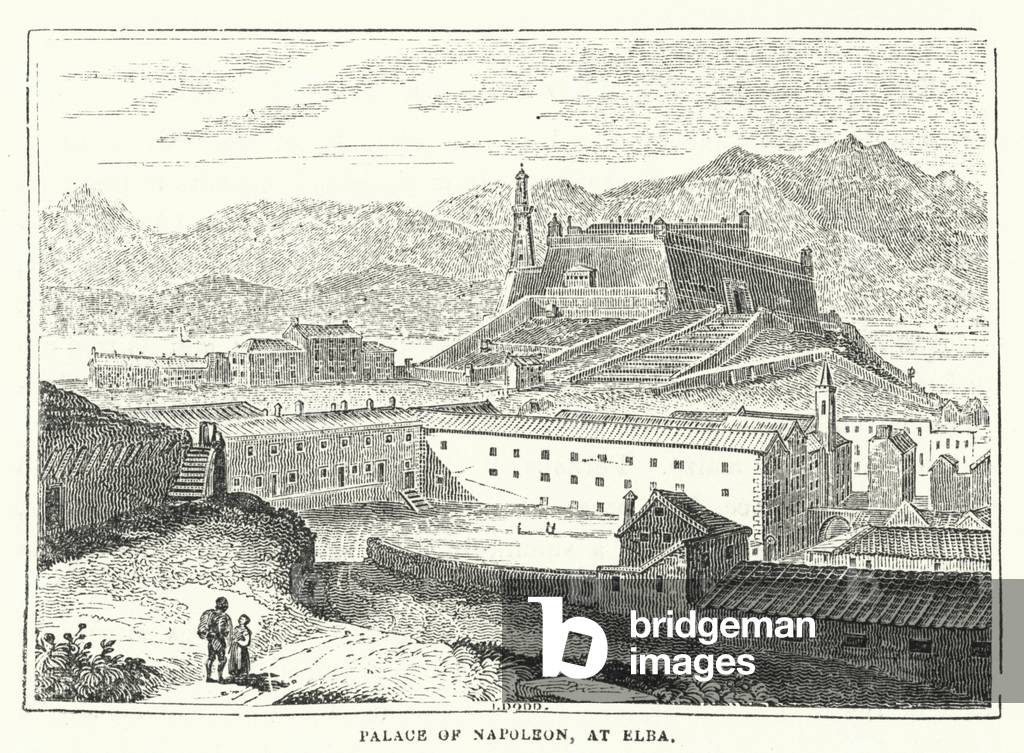 Palace of Napoleon, at Elba (engraving)