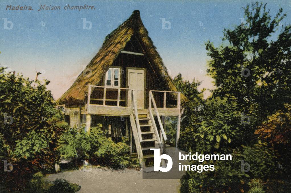 Rural house, Madeira (colour photo)