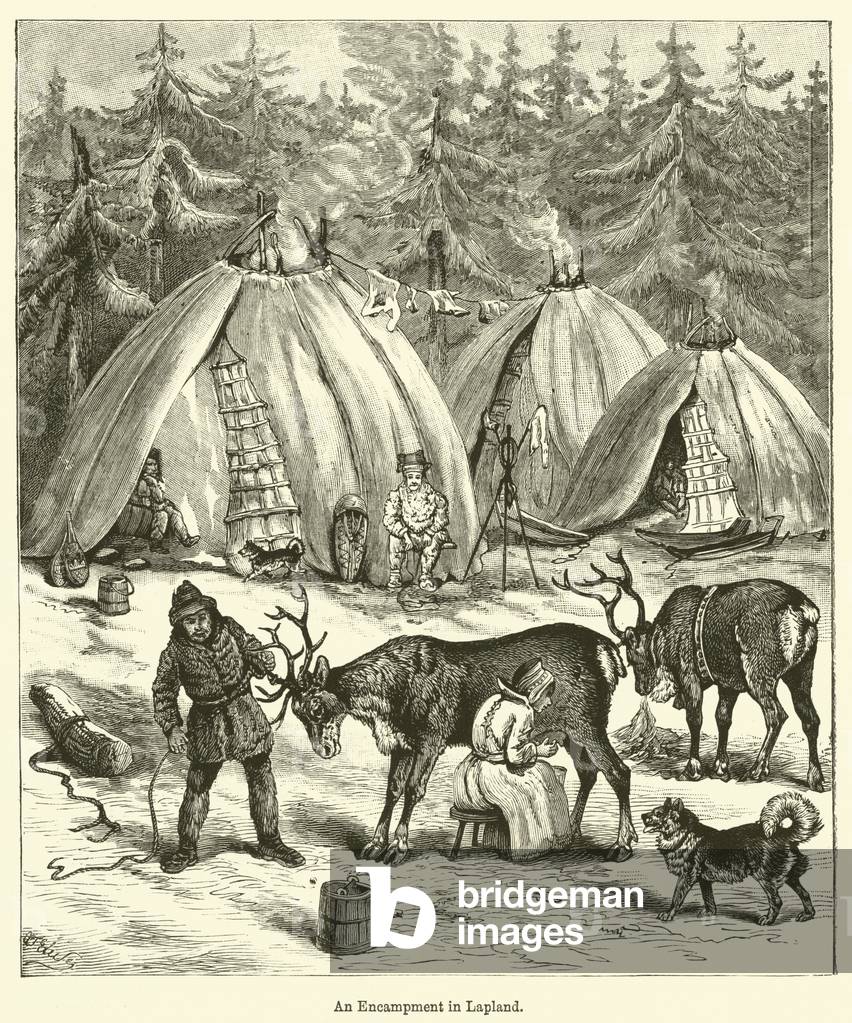 An Encampment in Lapland (engraving)
