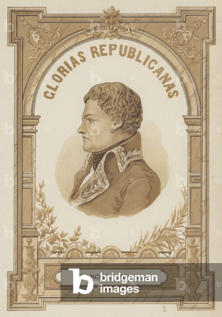 Francisco de Miranda, Venezuelan miltary leader and revolutionary (litho)