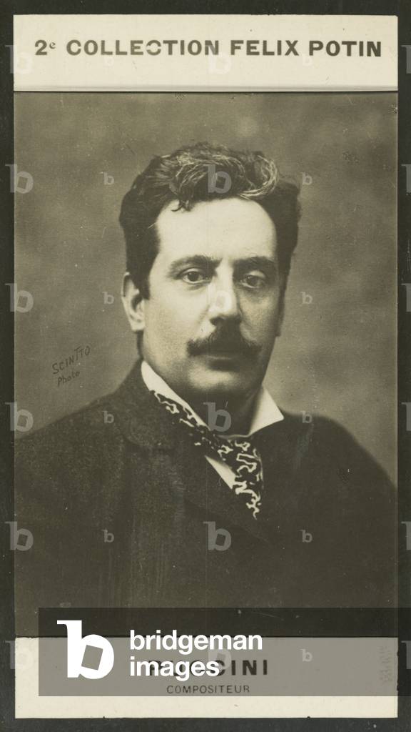 Giacomo Puccini, Compositeur, 1858 (b/w photo)