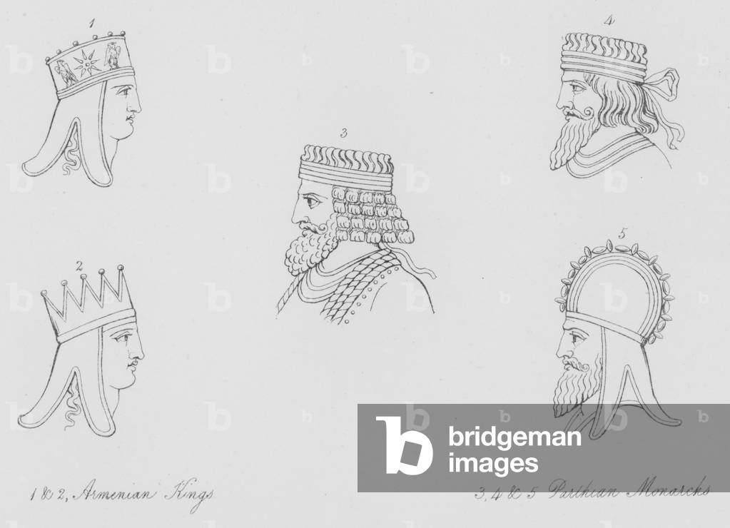 American Kings, Parthian Monarchs (engraving)