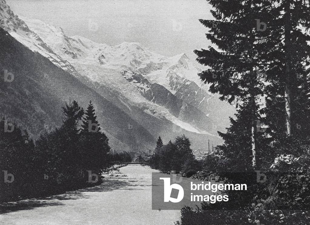 Environs de Chamonix (b/w photo)