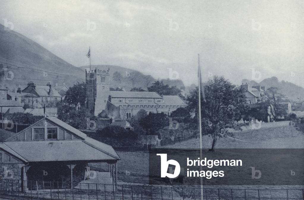 Sedbergh: The Parish Church (b/w photo)