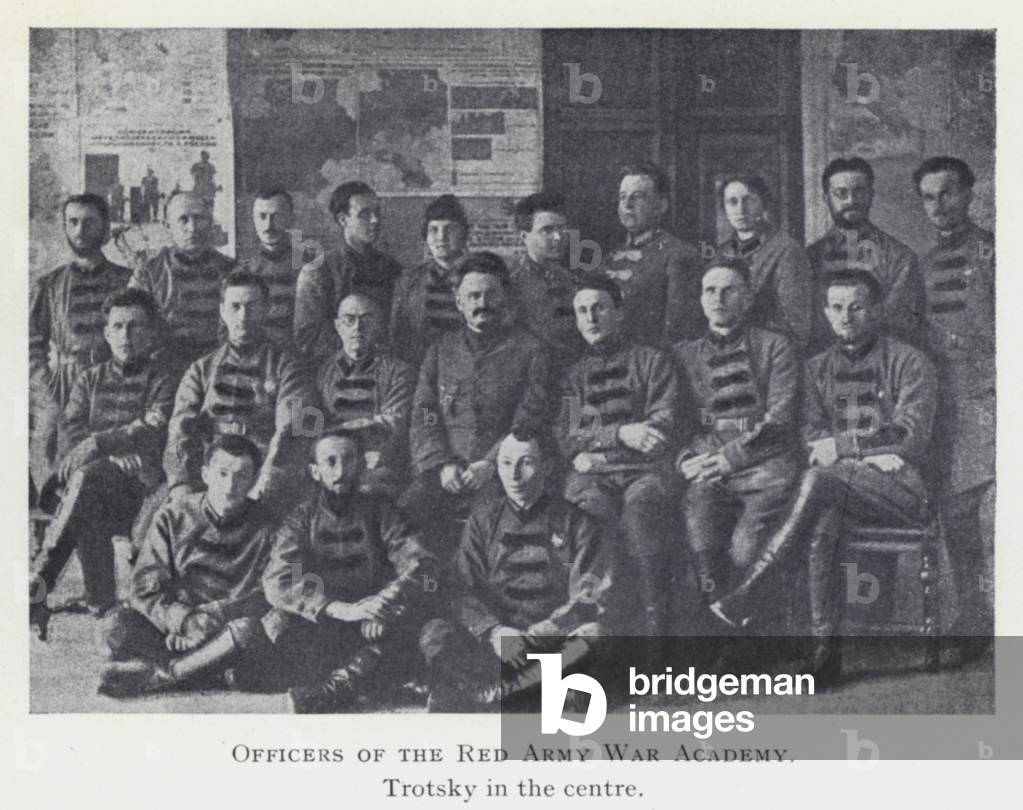 Officers of the Red Army War Academy (b/w photo)