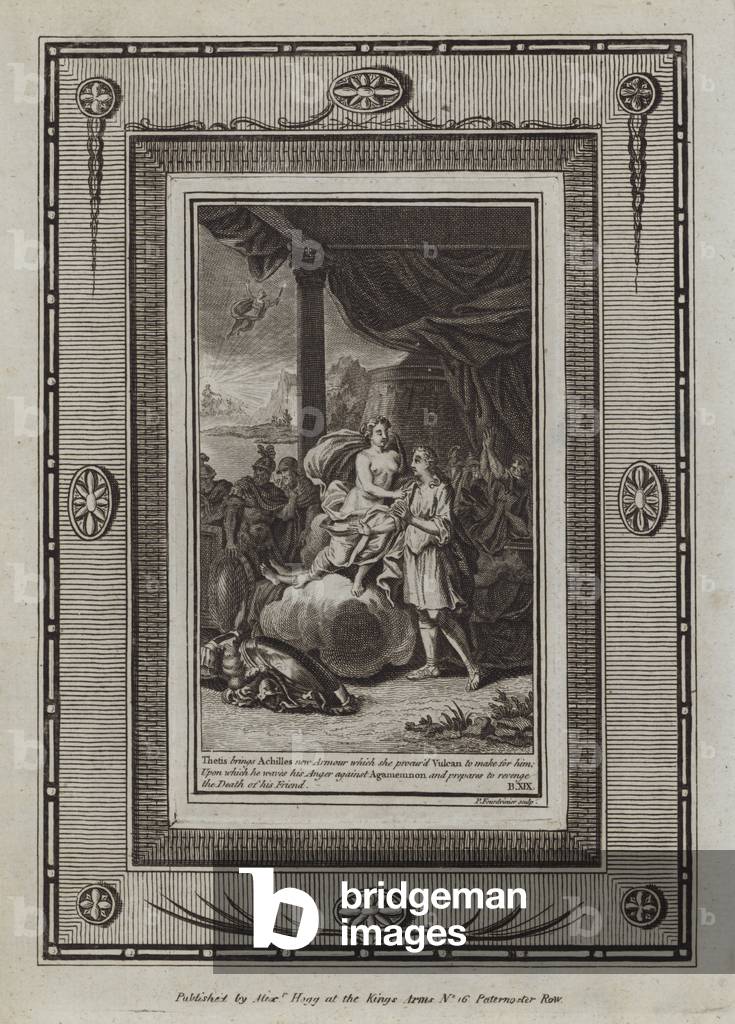 Illustration for Homer's Iliad (engraving)