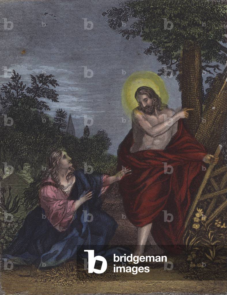 Illustration for Scripture History for the Improvement of Youth, c.1850 (coloured engraving)