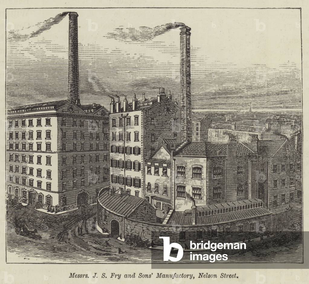 Messrs J S Fry and Sons' Manufactory, Nelson Street (engraving)
