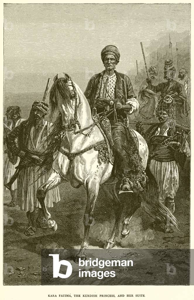 Kara Fatima, the Kurdish Princess, and her Suite (engraving)