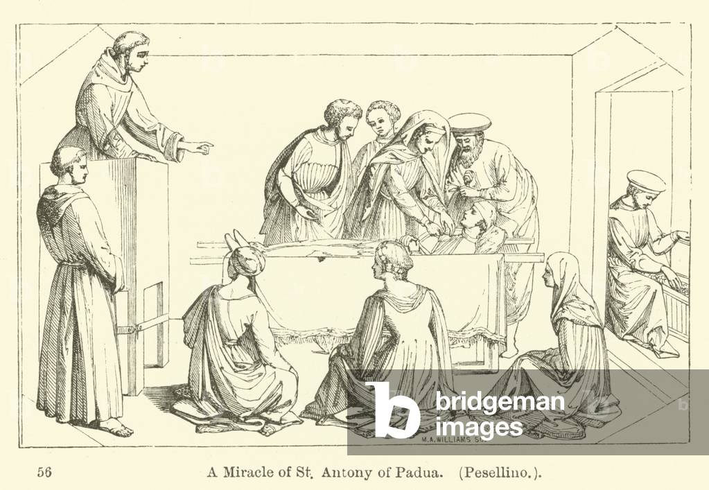 A Miracle of St Antony of Padua, Pesellino (engraving)