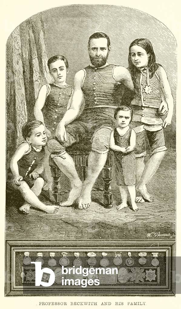 Professor Beckwith and his Family (engraving)