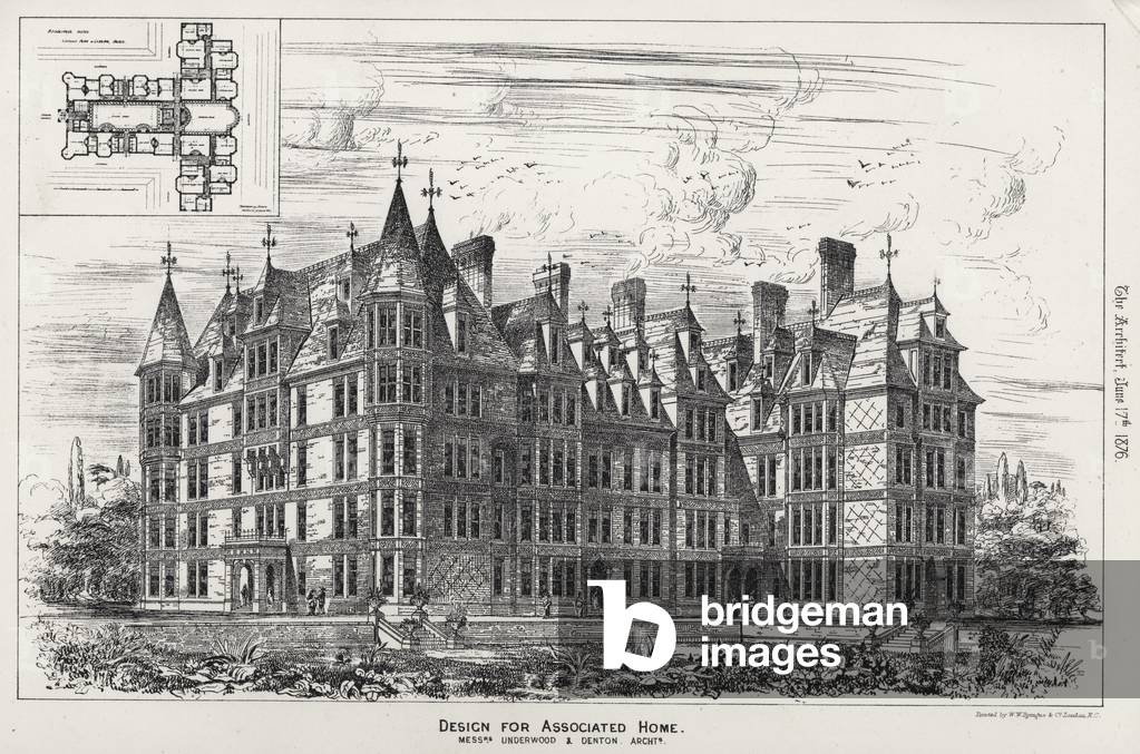 Design for Associated Home (engraving)