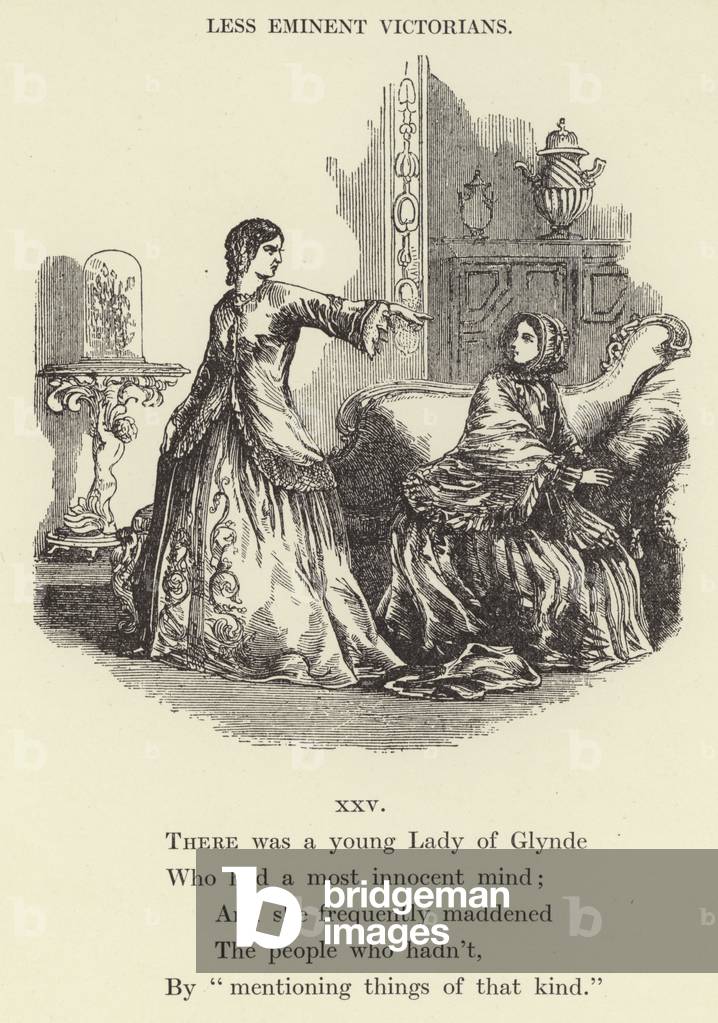 There was a young Lady of Glynde (engraving)