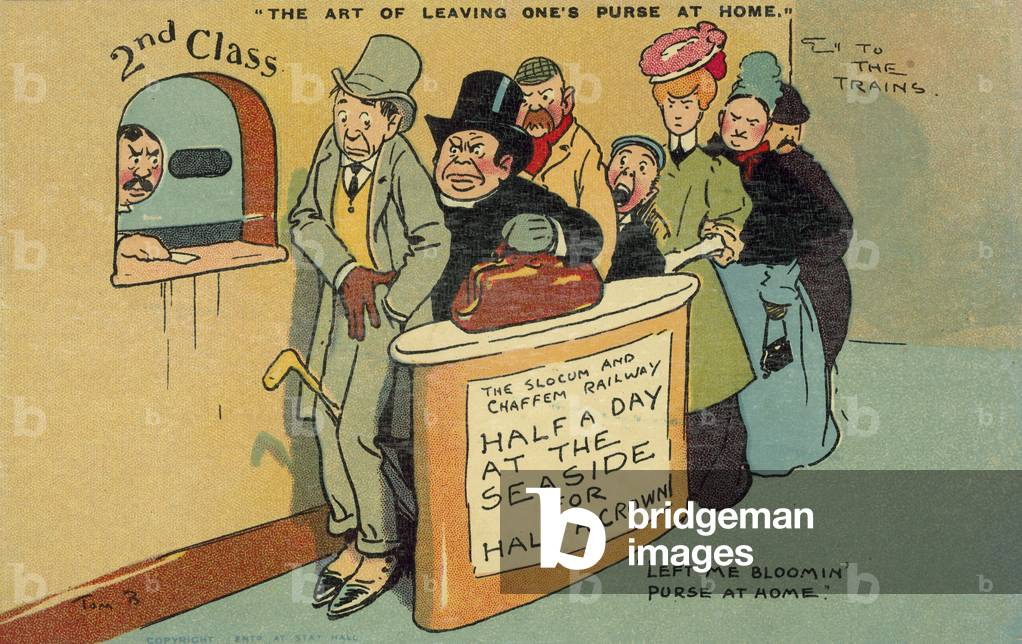 The art of leaving one's purse at home (colour litho)