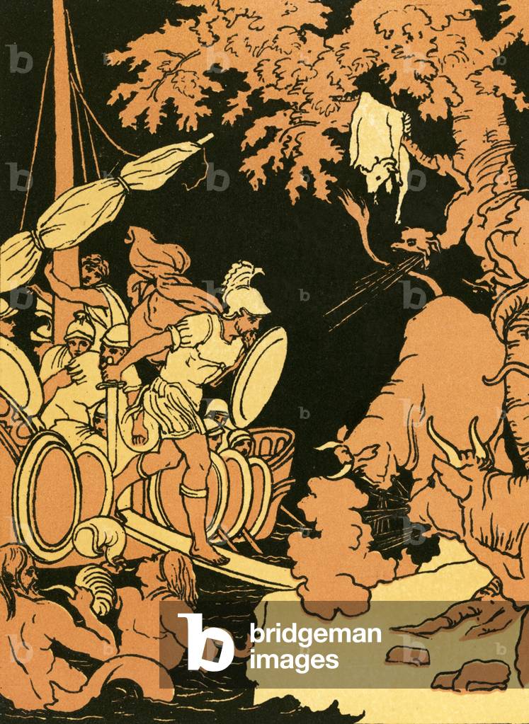 The fire-breathing bulls