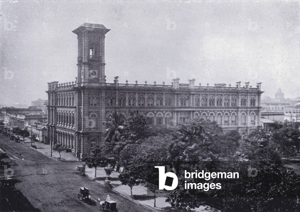 Calcutta: The Telegraph Office (b/w photo)