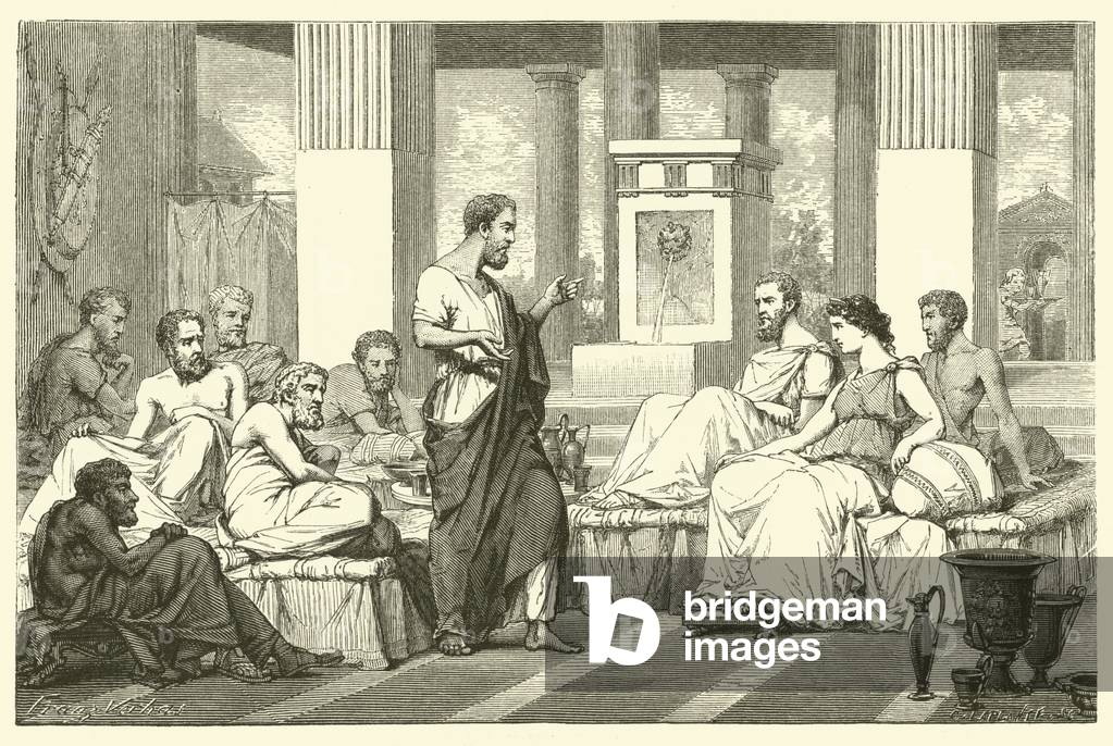 The Seven Sages of ancient Greece (engraving)