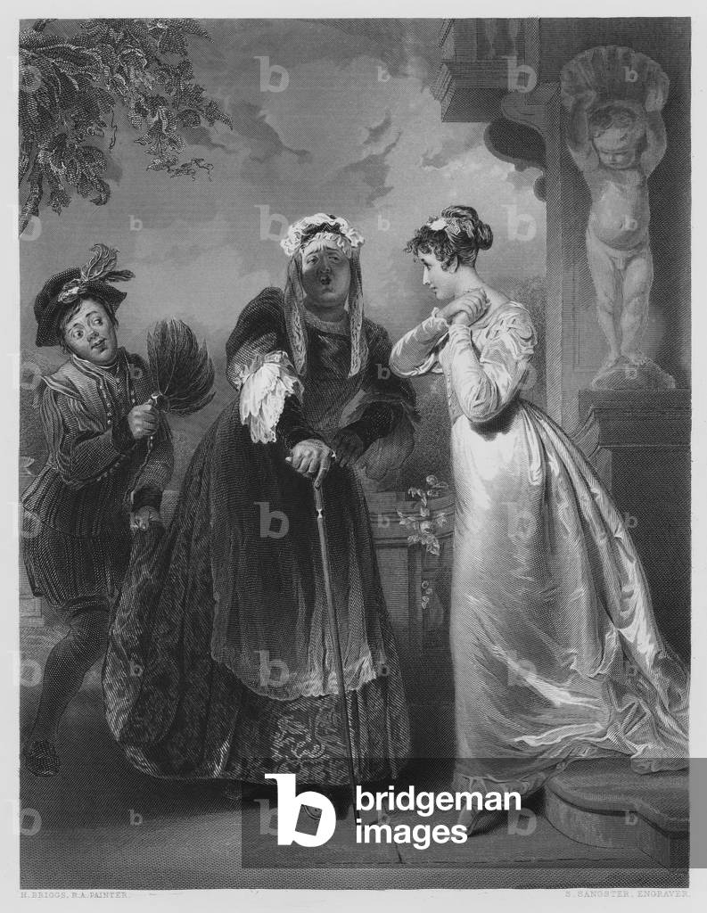 Juliet and the Nurse, from the picture in the Vernon Gallery (engraving)