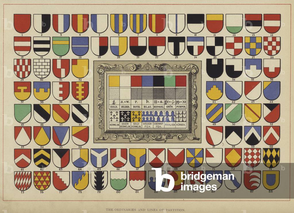 The Ordinaries and Lines of Partition (colour litho)