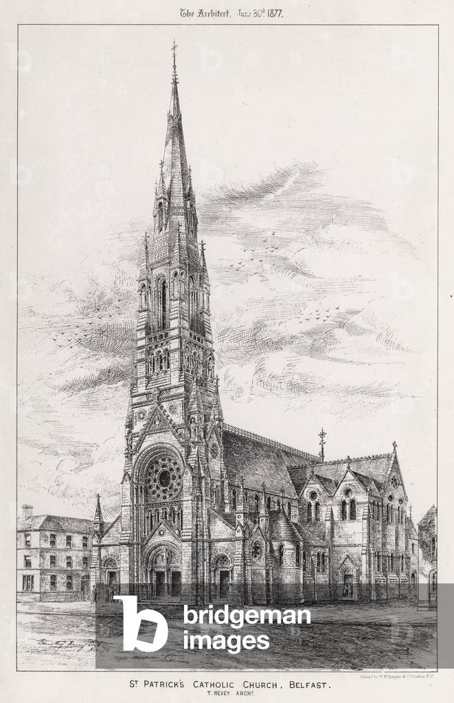St Patrick's Catholic Church, Belfast (engraving)