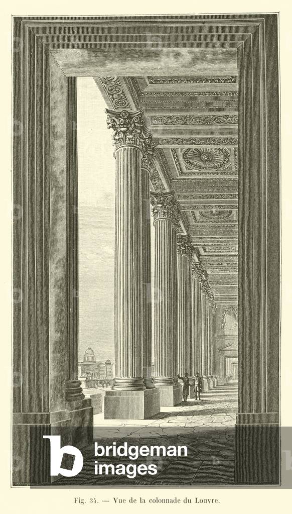 Vue de la colonnade du Louvre (engraving)
