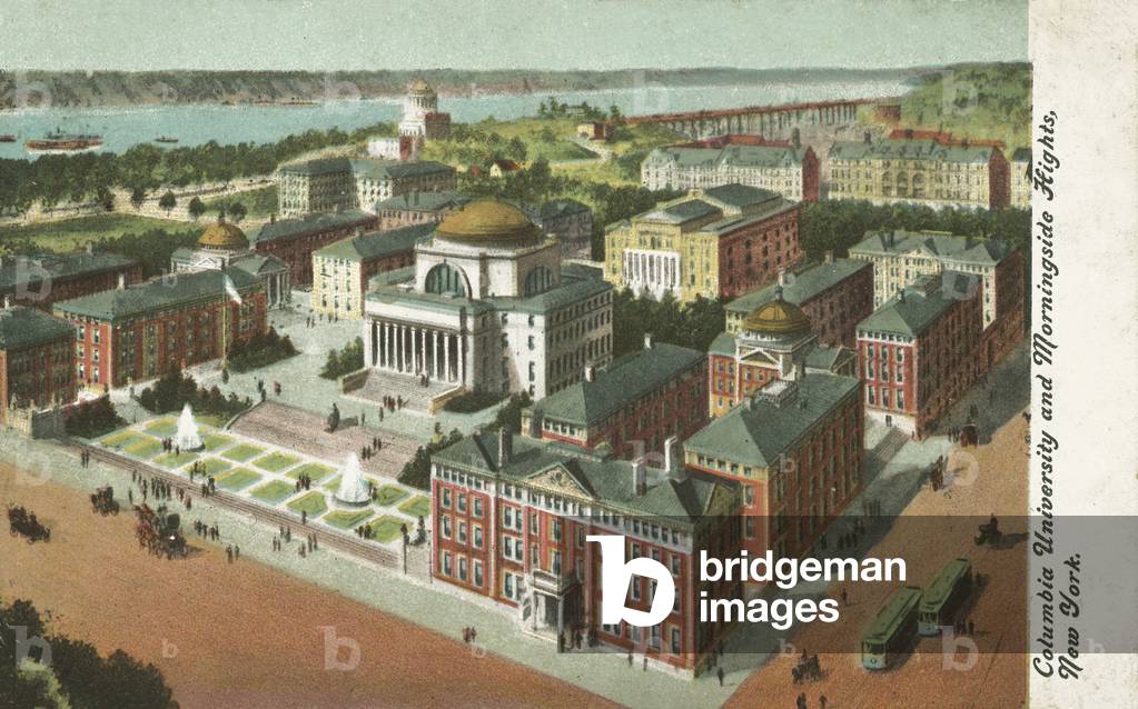 Columbia University and Morningside Heights, New York, USA (colour photo)