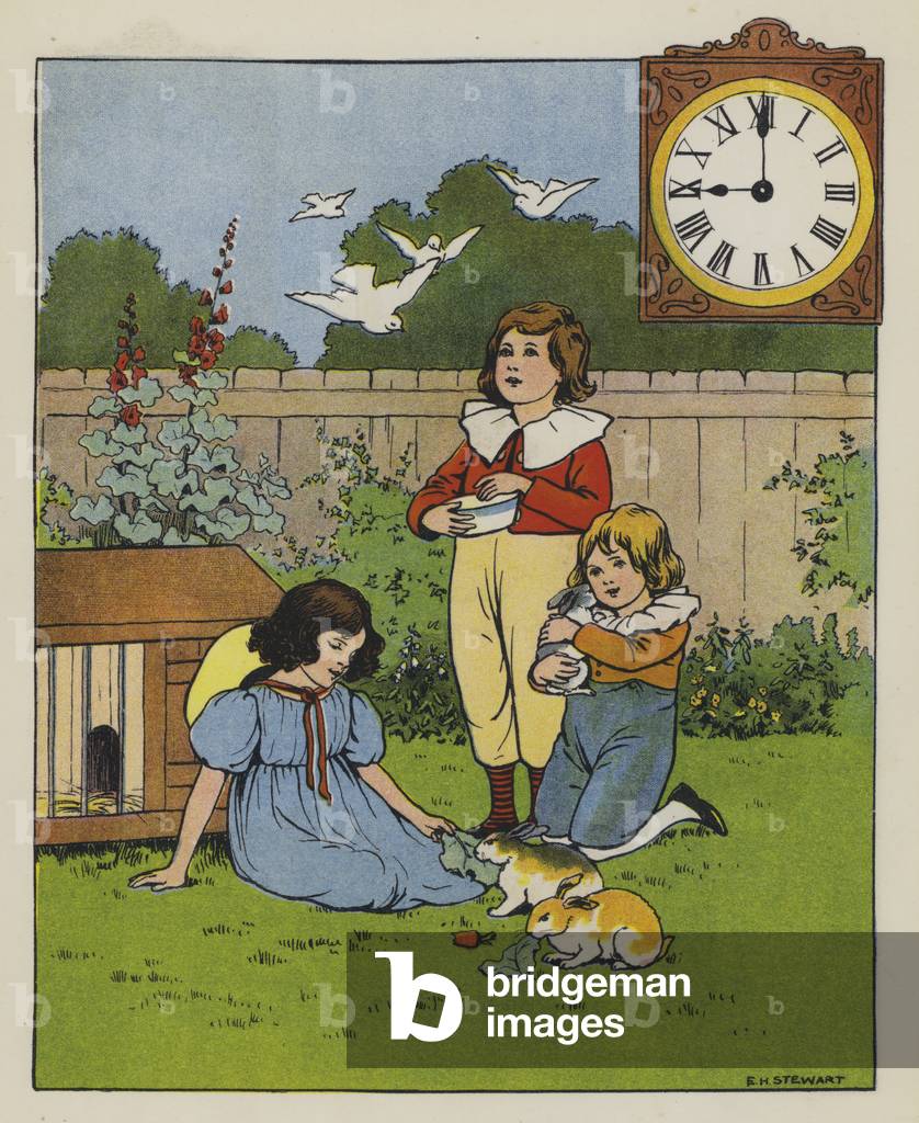 Feeding time (colour litho)