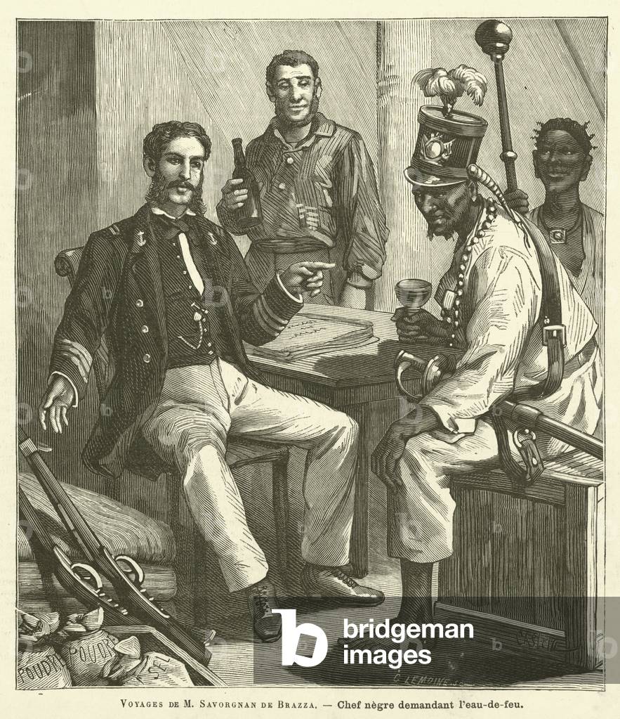 Voyages De M Savorgnan De Brazza (engraving)