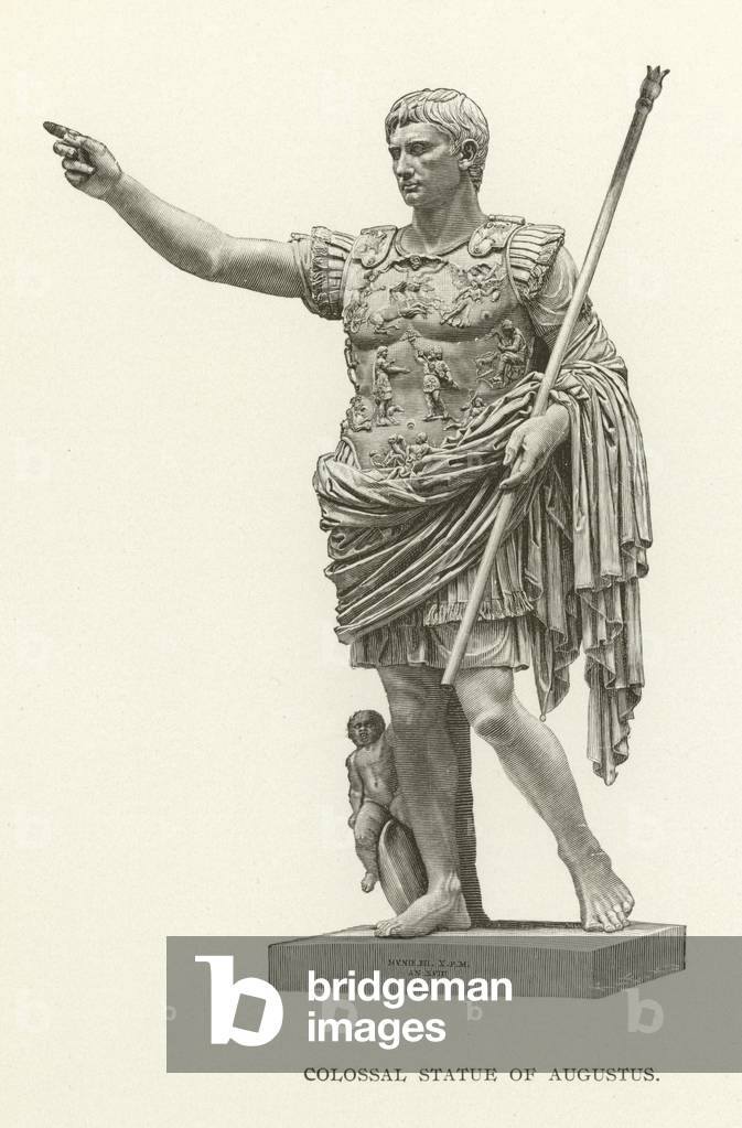 Colossal Statue of Augustus (engraving)