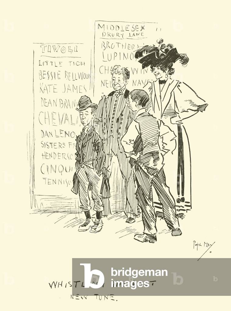 Illustration for Phil May's Gutter-Snipes (lithograph)