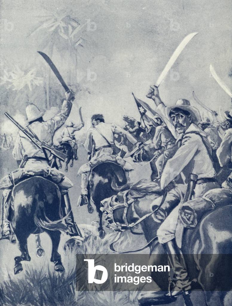 The Cuban fight for liberty (litho)