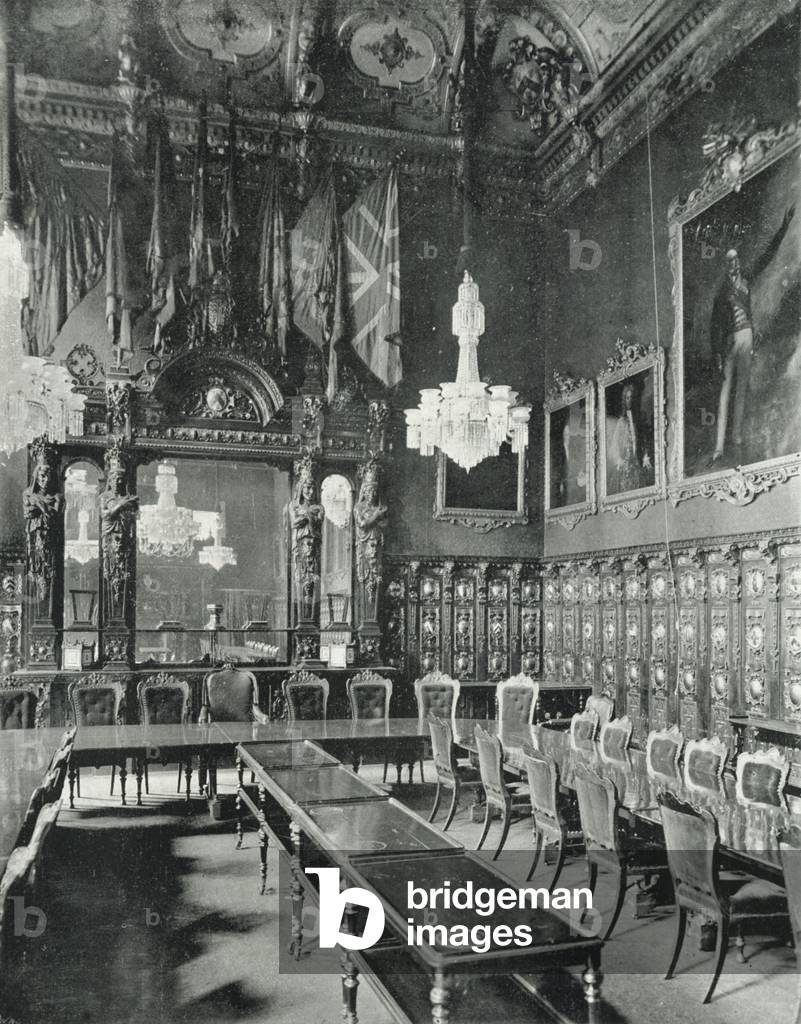 Ironmongers' Hall, the Livery Hall (b/w photo)