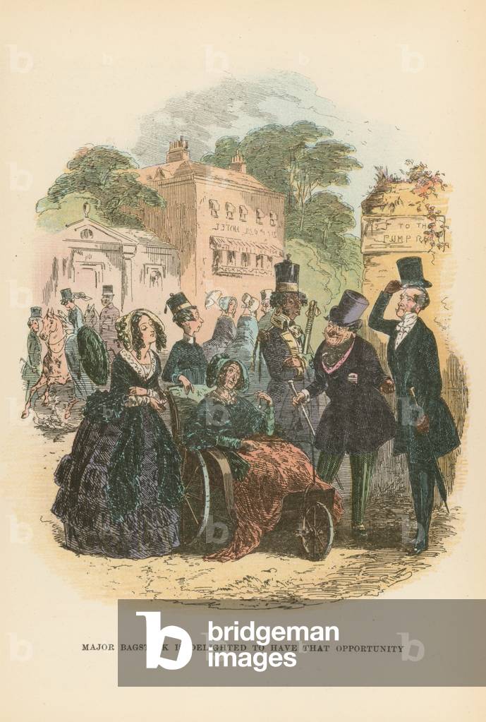 Illustration for Dombey and Son (colour litho)