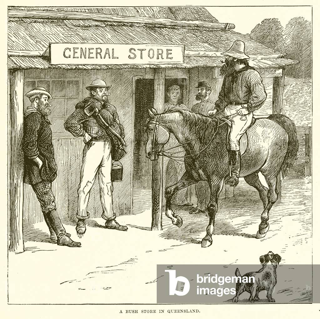 A Bush Store in Queensland (engraving)