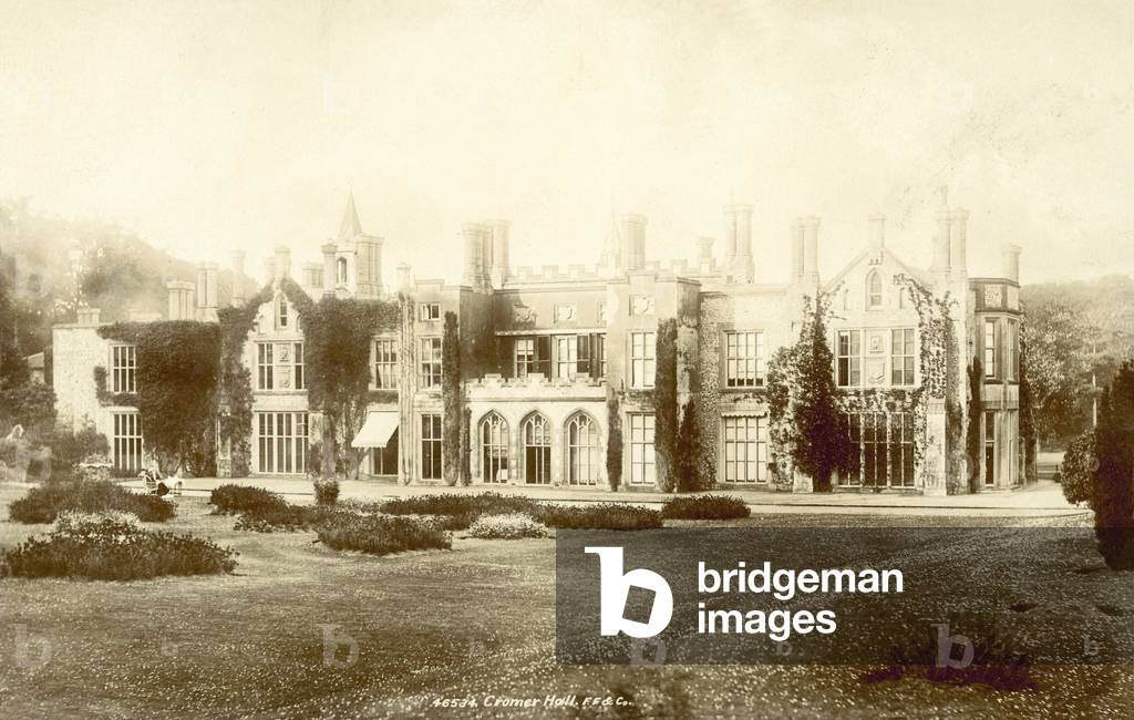 Cromer Hall, Norfolk (b/w photo)