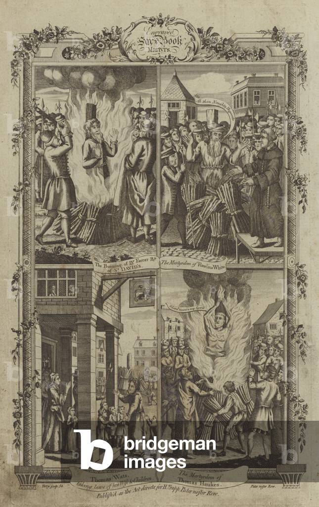 Illustration for Fox's Book of Martyrs, 1776 edition (engraving)