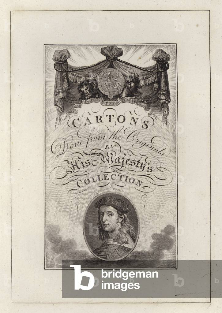 Title-page for Cartons Done from the Originals in His Majestys Collection (engraving)