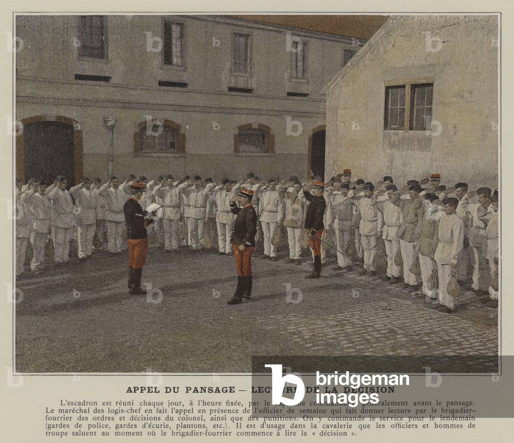 Appel du Pansage, Lecture de la Decision (coloured photo)