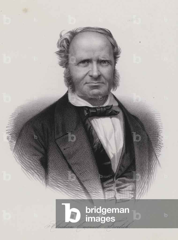 Abraham Emanuel Frohlich, Swiss poet (engraving)