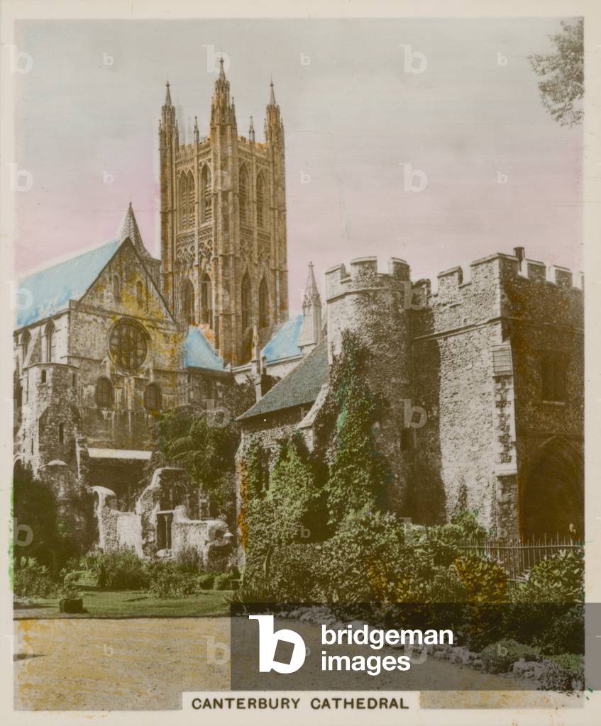 Canterbury Cathedral (coloured photo)