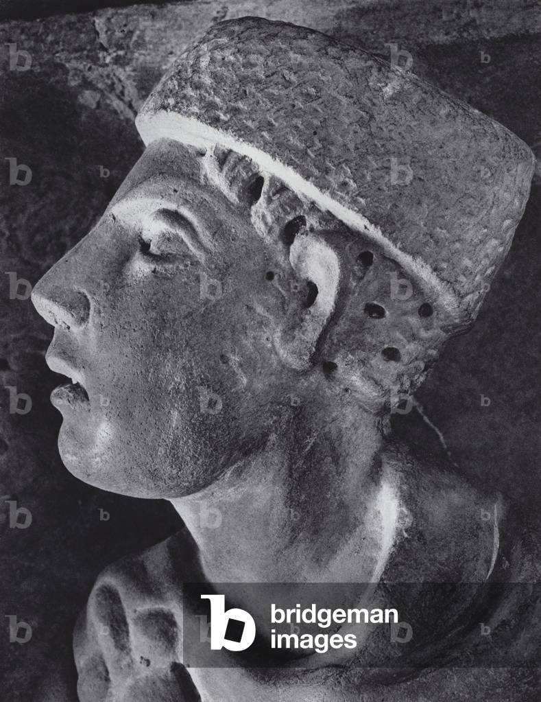 Roman Portraits: Head of a Boy (b/w photo)