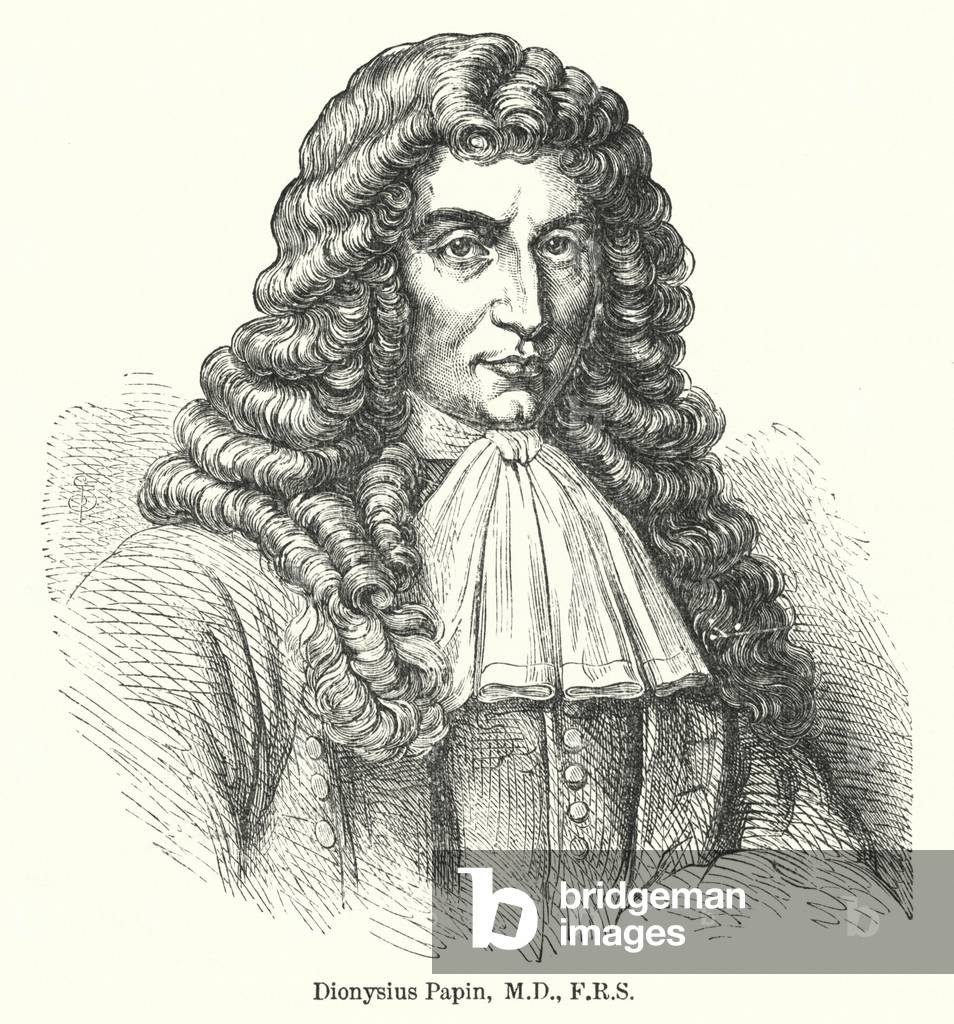 Dionysius Papin, MD, FRS (engraving)