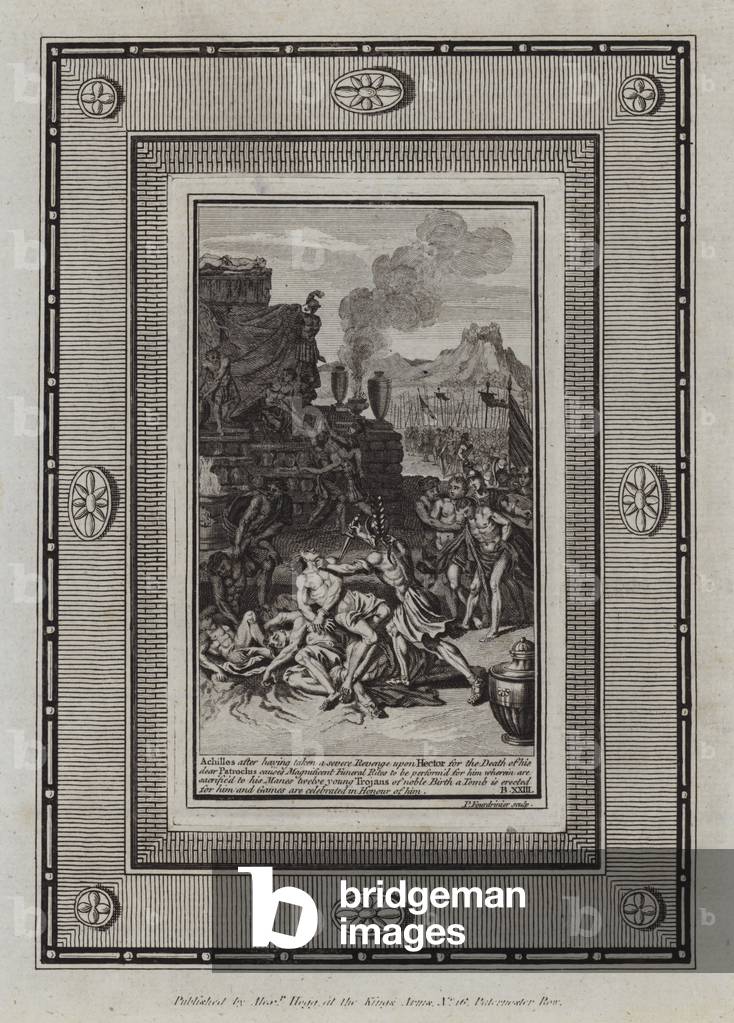 Illustration for Homer's Iliad (engraving)