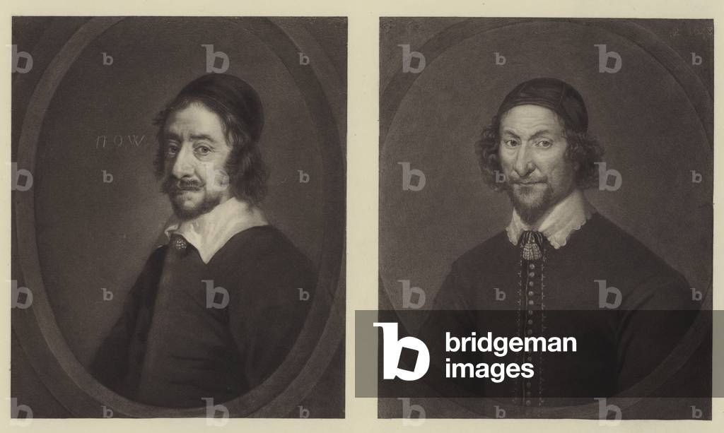 Henry Marten (on left), after Sir Peter Lely; John Bradshaw (on right), after Robert Walker (litho)