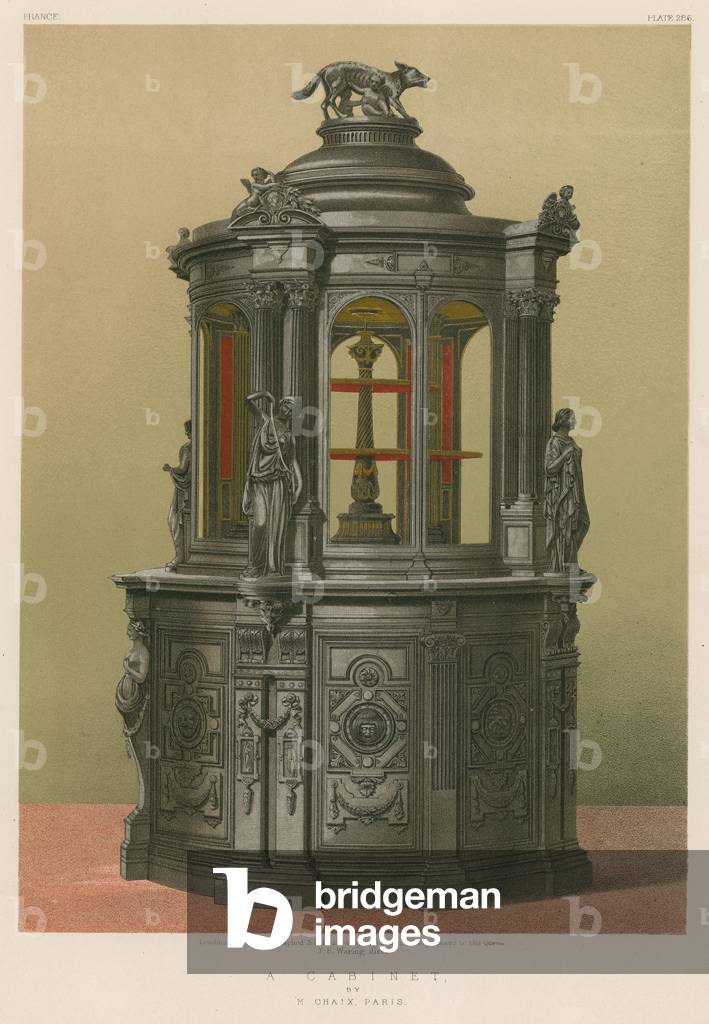 A Cabinet by M Chaix, Paris (chromolitho)