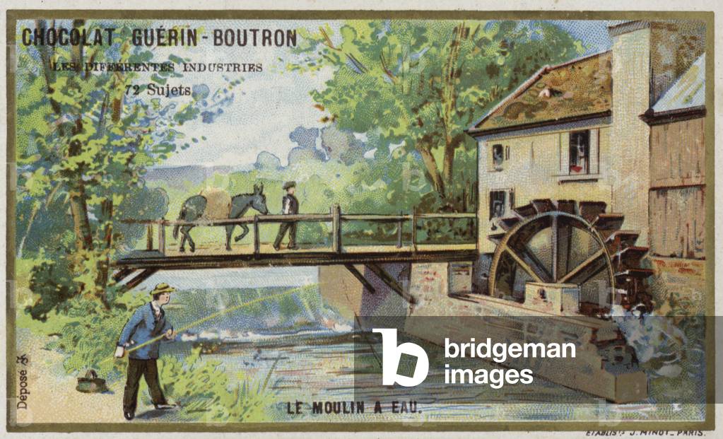 Watermill (chromolitho)