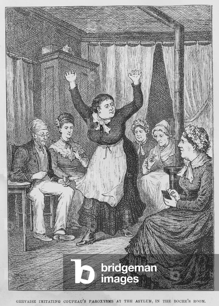 Illustration for The Assommoir, A Realistic Novel, by Emile Zola (engraving)