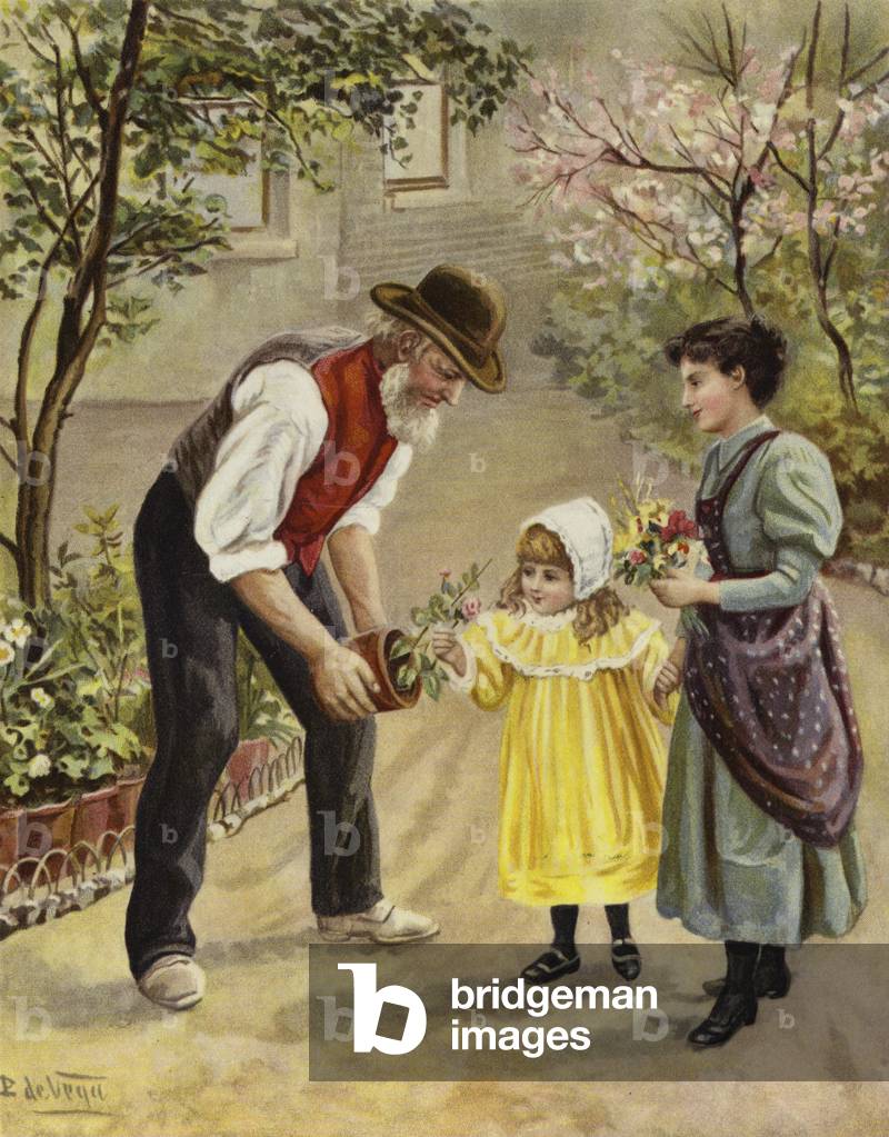 The gardener's favourite (chromolitho)